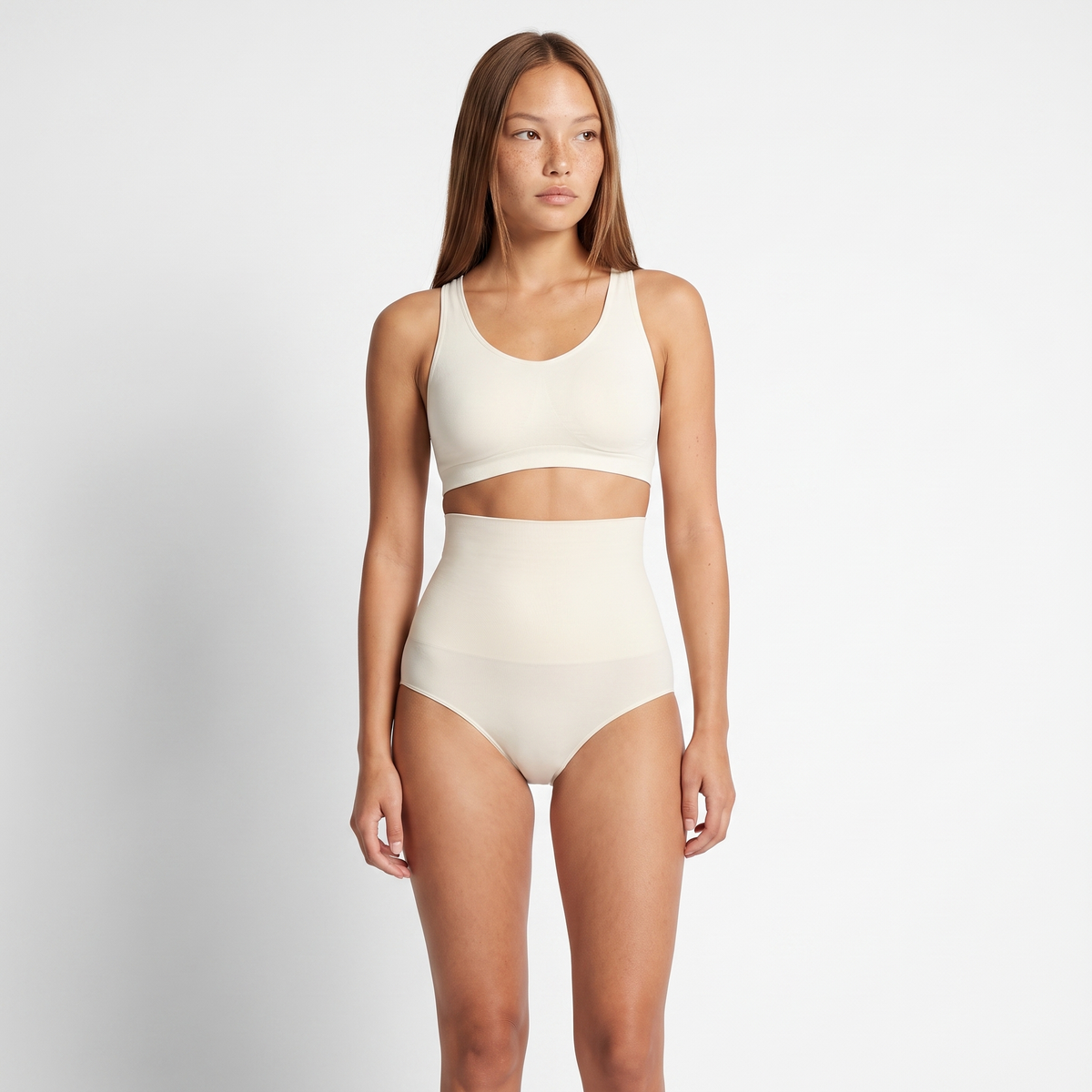 High-Waisted Shaper Brief — straight-on full fit
