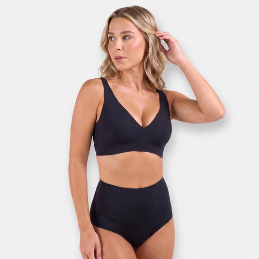 The Seamless Deep V Push-Up Bra — front view