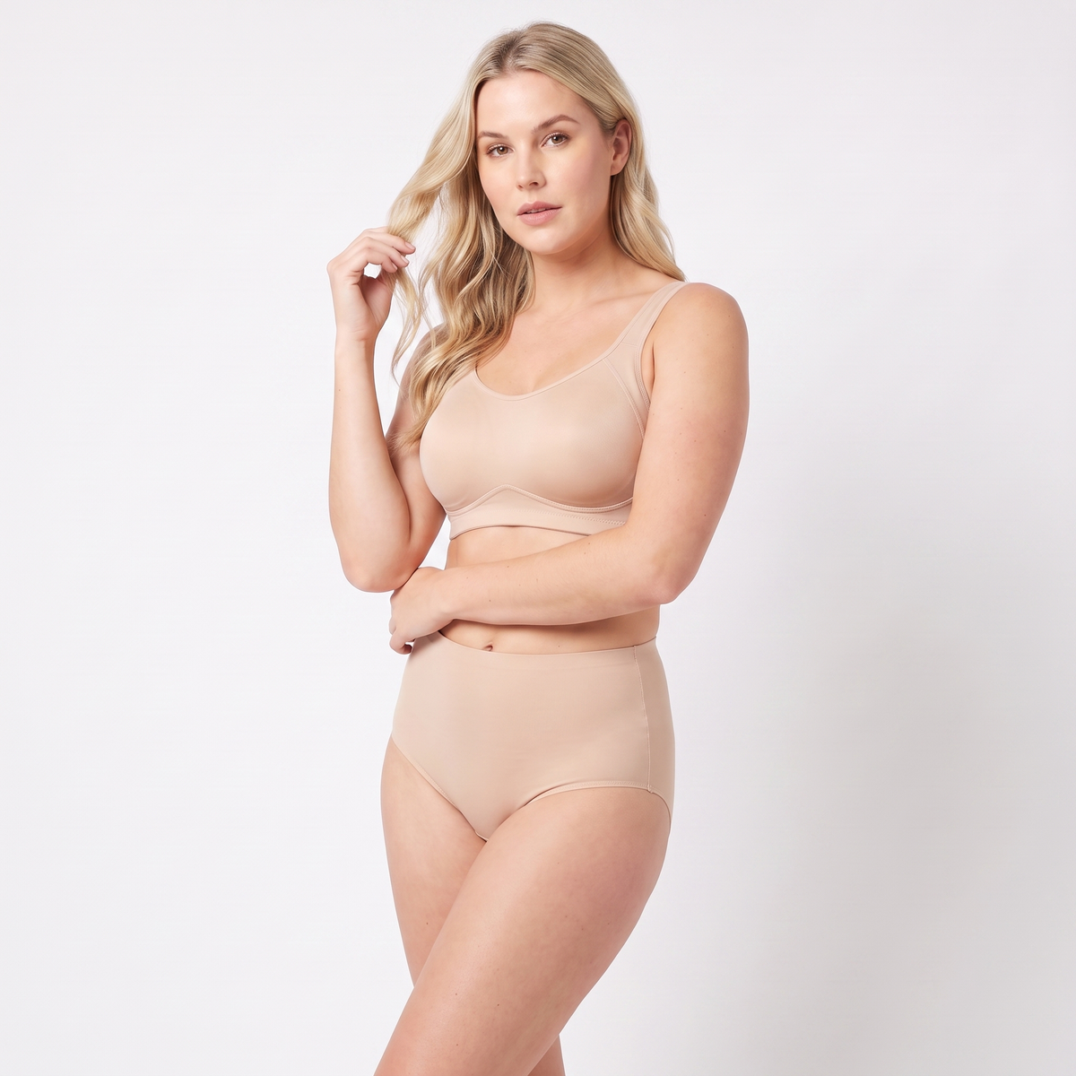 The Full Coverage QuietFrame Set — matching set (Nude)
